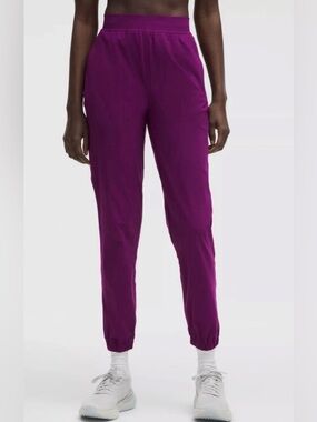 NWOT LULULEMON Adapted State High-Rise Joggers Pants, Chilled Grape Purple 12